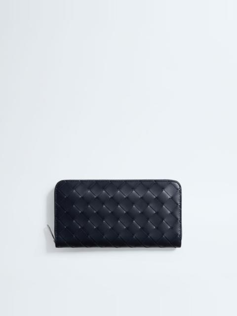 Intrecciato Zip Around Wallet