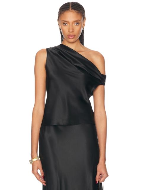 Silk Bias Off Shoulder Top