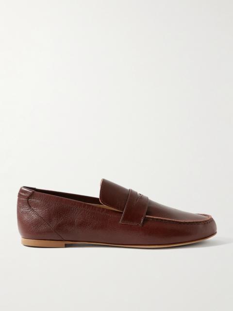 Crinkled-leather Loafers