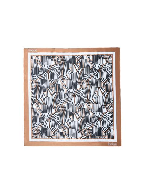 geometric-print scarf