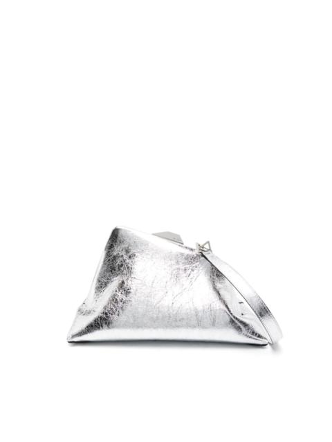 Day Off metallic leather clutch bag