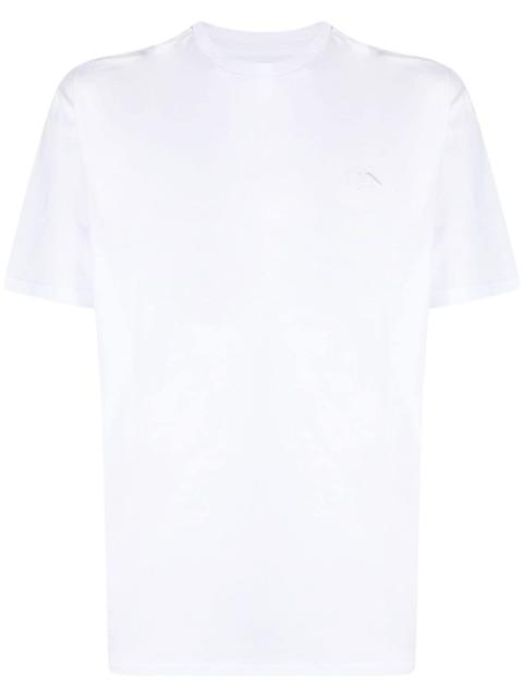 logo-embroidered cotton T-shirt