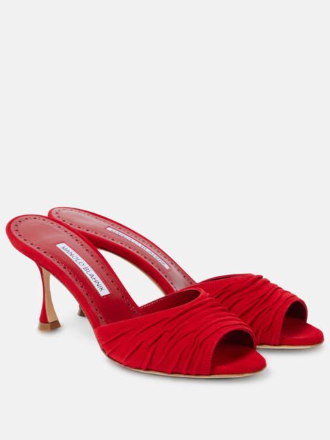 Pirua 70 suede mules