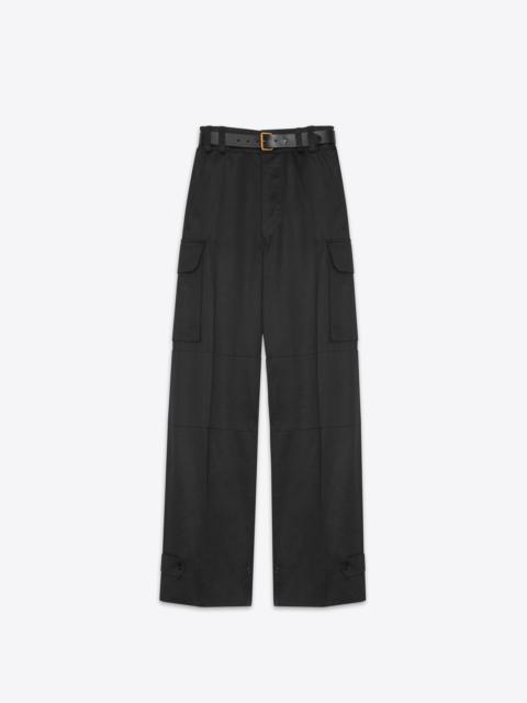 cassandre cargo pants in cotton gabardine