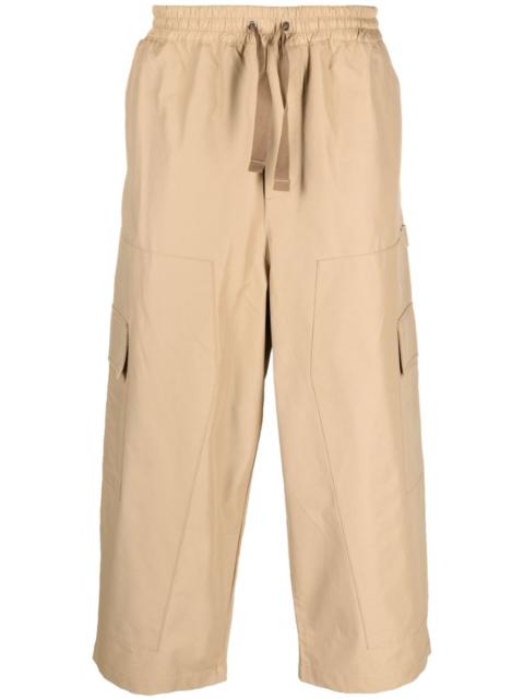 elasticated cargo trousers