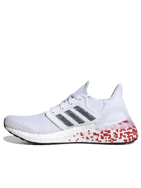 (WMNS) adidas UltraBoost 20 'Digital Pixel - White Scarlet' EG0722