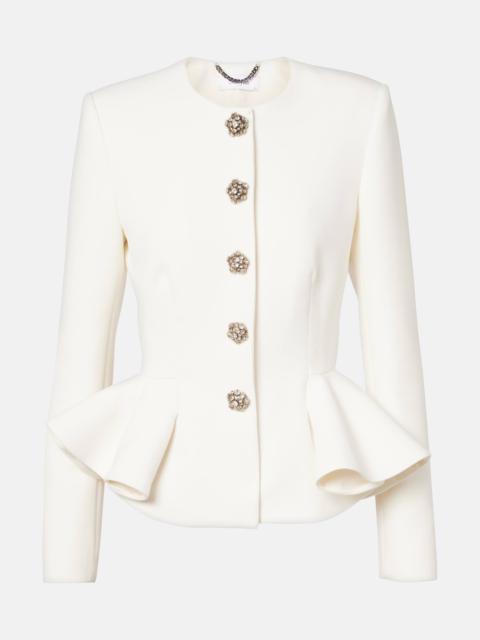 Tomomi embellished peplum jacket