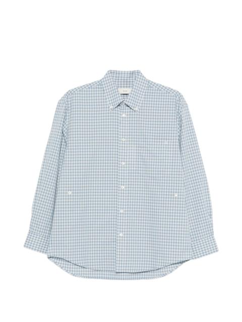 checked button shirt