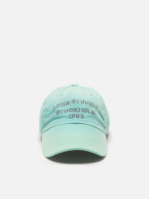 Washed logo cap - Mint green