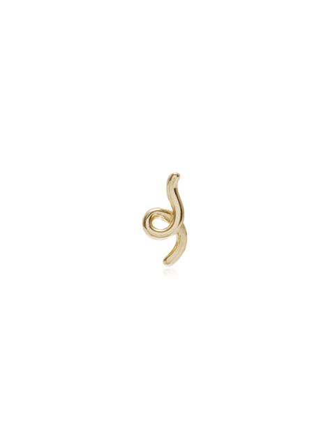 Mini Loop 9K Yellow Gold Single Earring gold