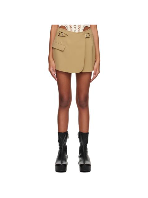 Khaki Interlock Blazer Miniskirt