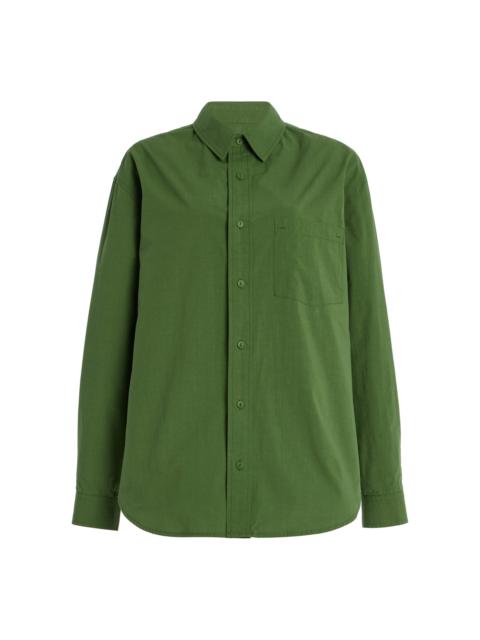 Relaxed Organic Cotton Shirt green
