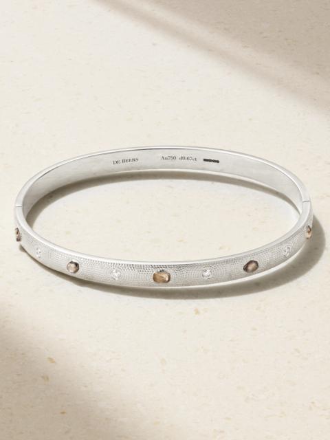 Talisman 18-karat White Gold Diamond Bangle