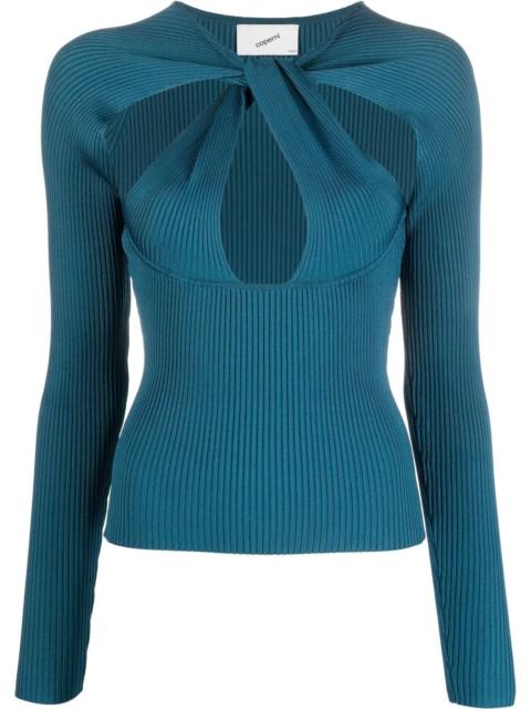 cut-out knitted top