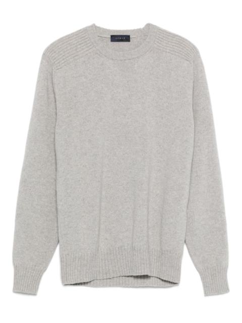 ribbed-panel sweater