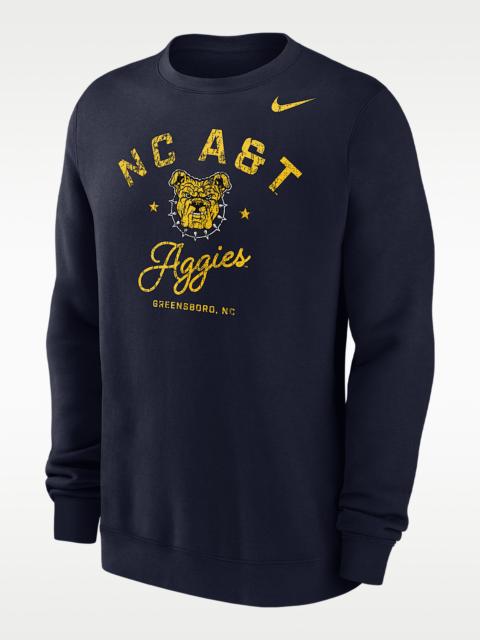 Nike Club Fleece College (North Carolina A&T University) Men’s Crew-Neck Sweatshirt