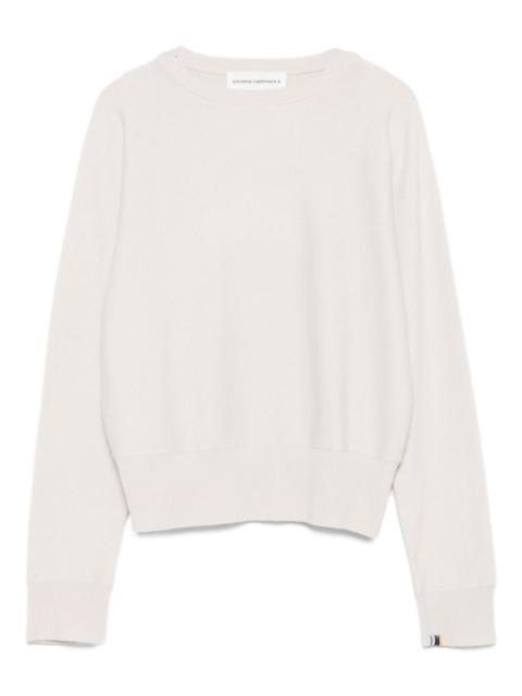 ribbed-cuff cashmere jumper
