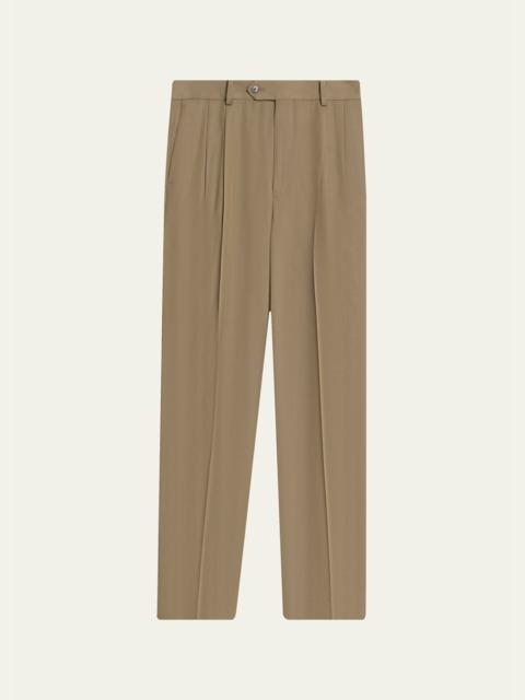 Men's Straight-Leg Wool Pants