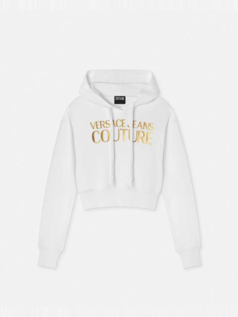 Logo Crop Hoodie