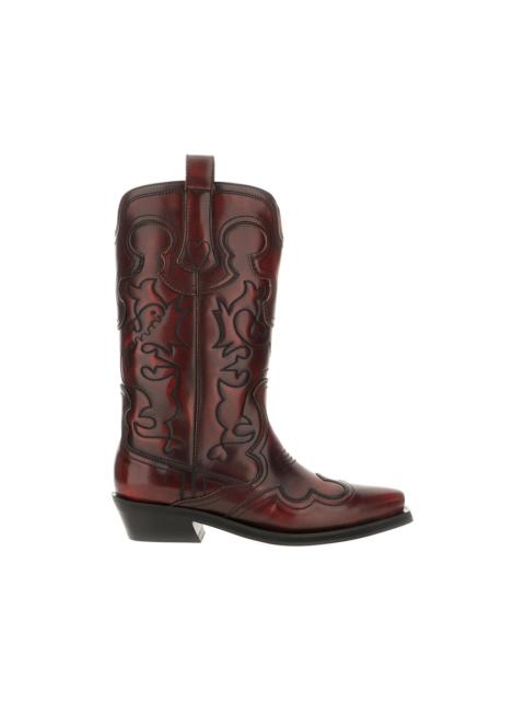 panelled western boots