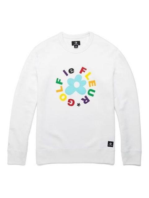 Converse x Golf Le Fleur Crew Sweatshirt 'White' 10009027-A02