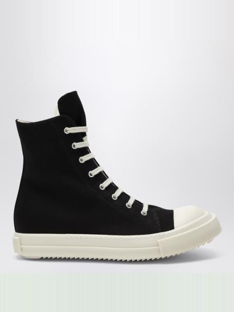 Temple sneakers in black/milk white denim