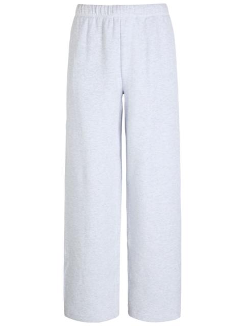 Skims Cotton-blend Straight-leg Sweatpants