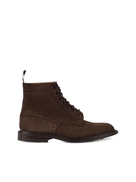Stow leather biker boots