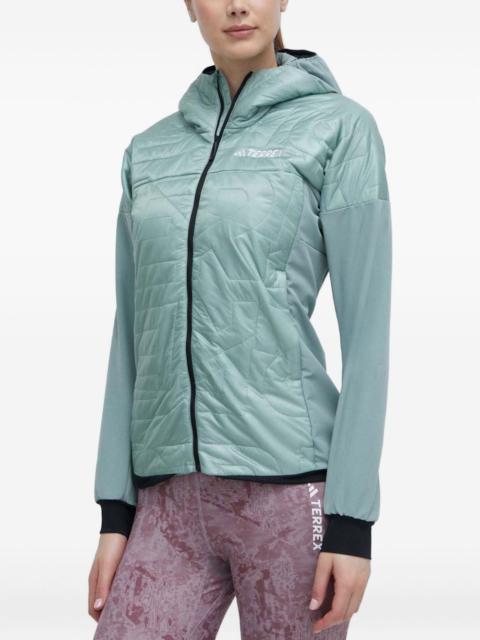 quilted hooded jacket