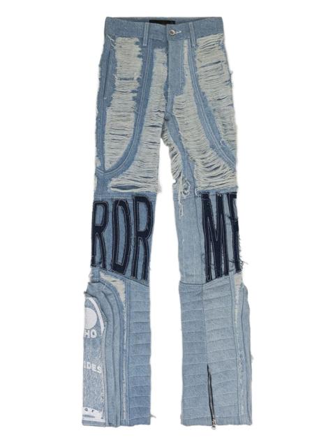 distressed jeans