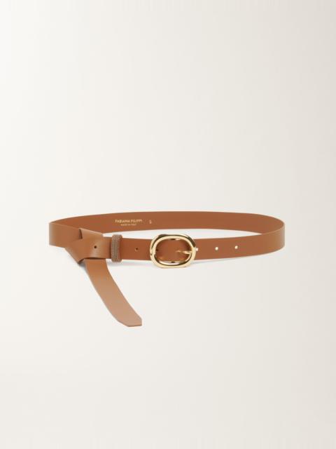 Nappa leather belt