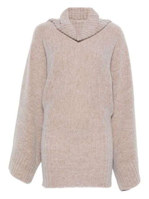 Fen cowl-neck mini dress