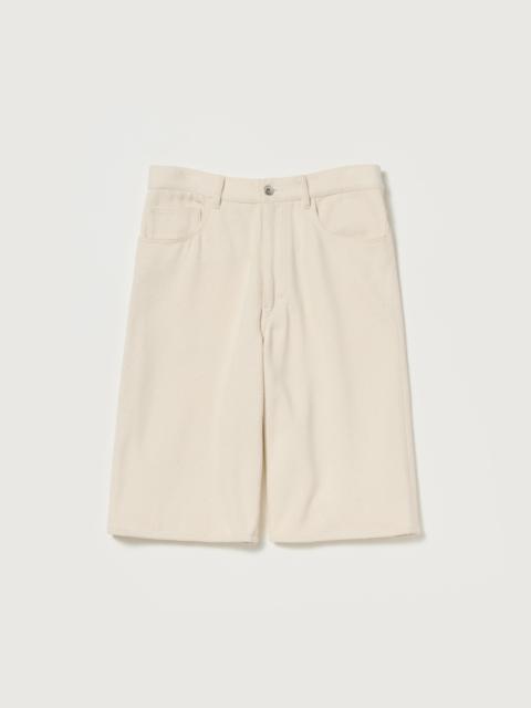 SILK NEP DENIM 5P WIDE SHORTS