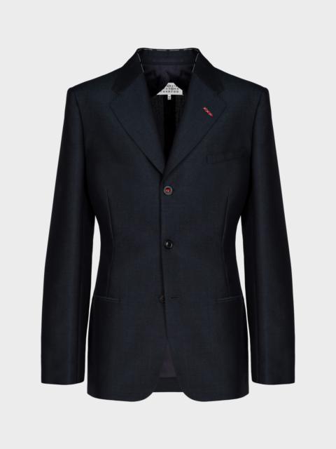 Wool Twill Blazer