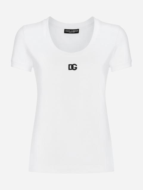 Jersey T-shirt with DG logo
