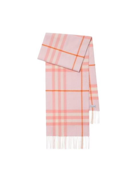 checked cashmere scarf