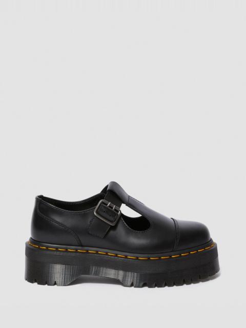 Bethan Polished Smooth Leather Platform Shoes