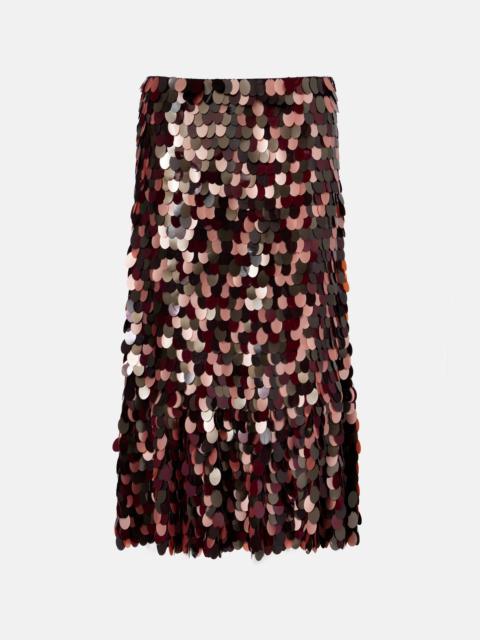 Sequined midi skirt