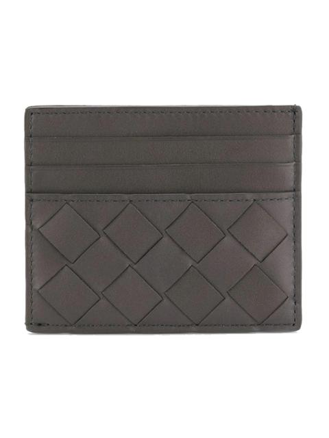 Bottega Veneta Intrecciato Weave Cardholder Black
