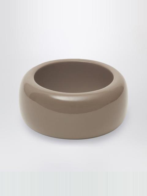 Glossy TFS bracelet in taupe