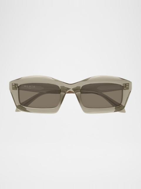 Rectangle Acetate Sunglasses