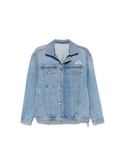 Alexander Wang 5 Pocket Track Jacket Vintage Light Indigo