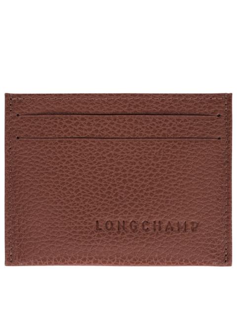 Le Foulonné Card holder Coffee - Leather