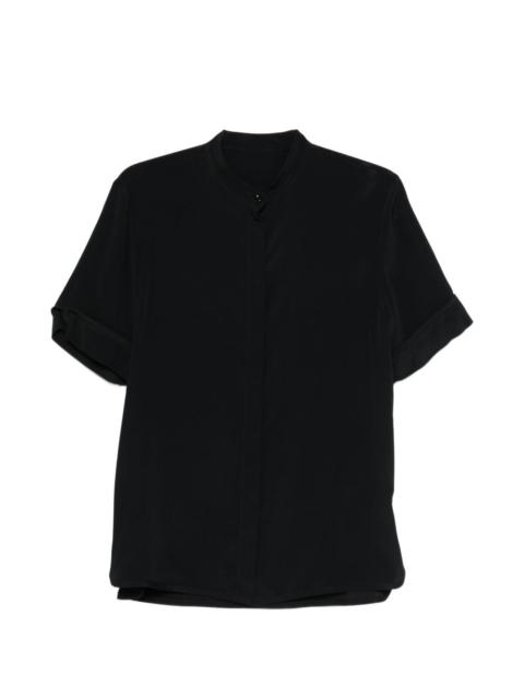 rolled sleeve woven shirt