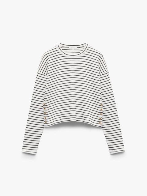 The Knit Striped Long-Sleeve Tee