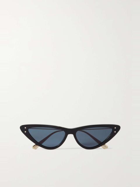 MissDior cat-eye acetate and gold-tone sunglasses