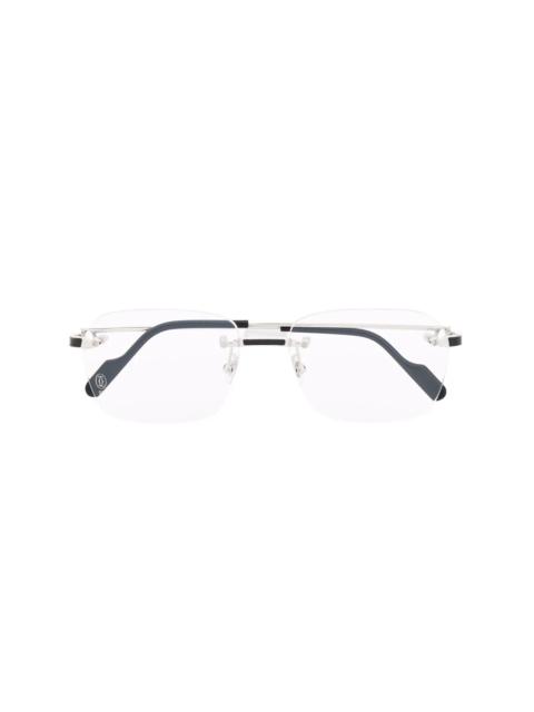 Cartier rimless square-frame glasses | REVERSIBLE