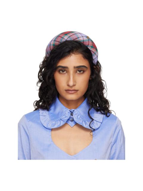 Purple & Red Louth Tartan Large Headband