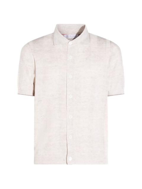 buttoned linen shirt