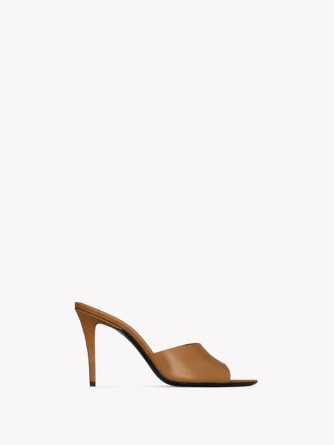 ROMY MULES IN SMOOTH LEATHER